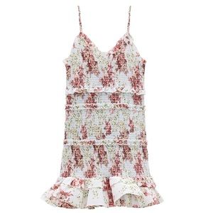 Zara Floral Ruched Dress